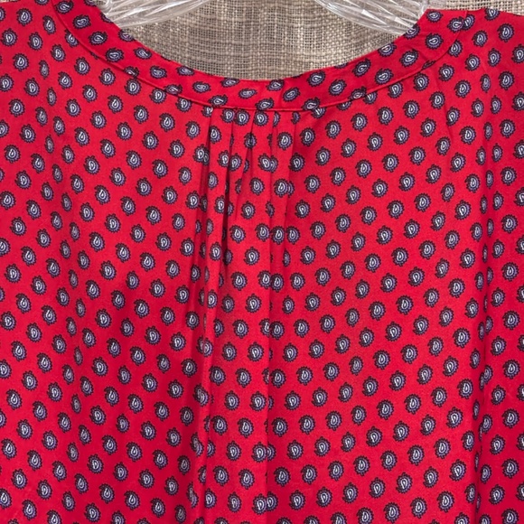 NWT Liz Claiborne Women's Red SZ L Blouse Top - Picture 11 of 13